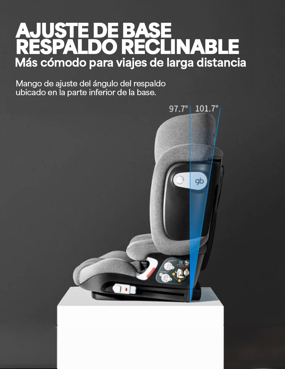 Autoasiento Booster Gb Pockit Armor Plegable Norma R129