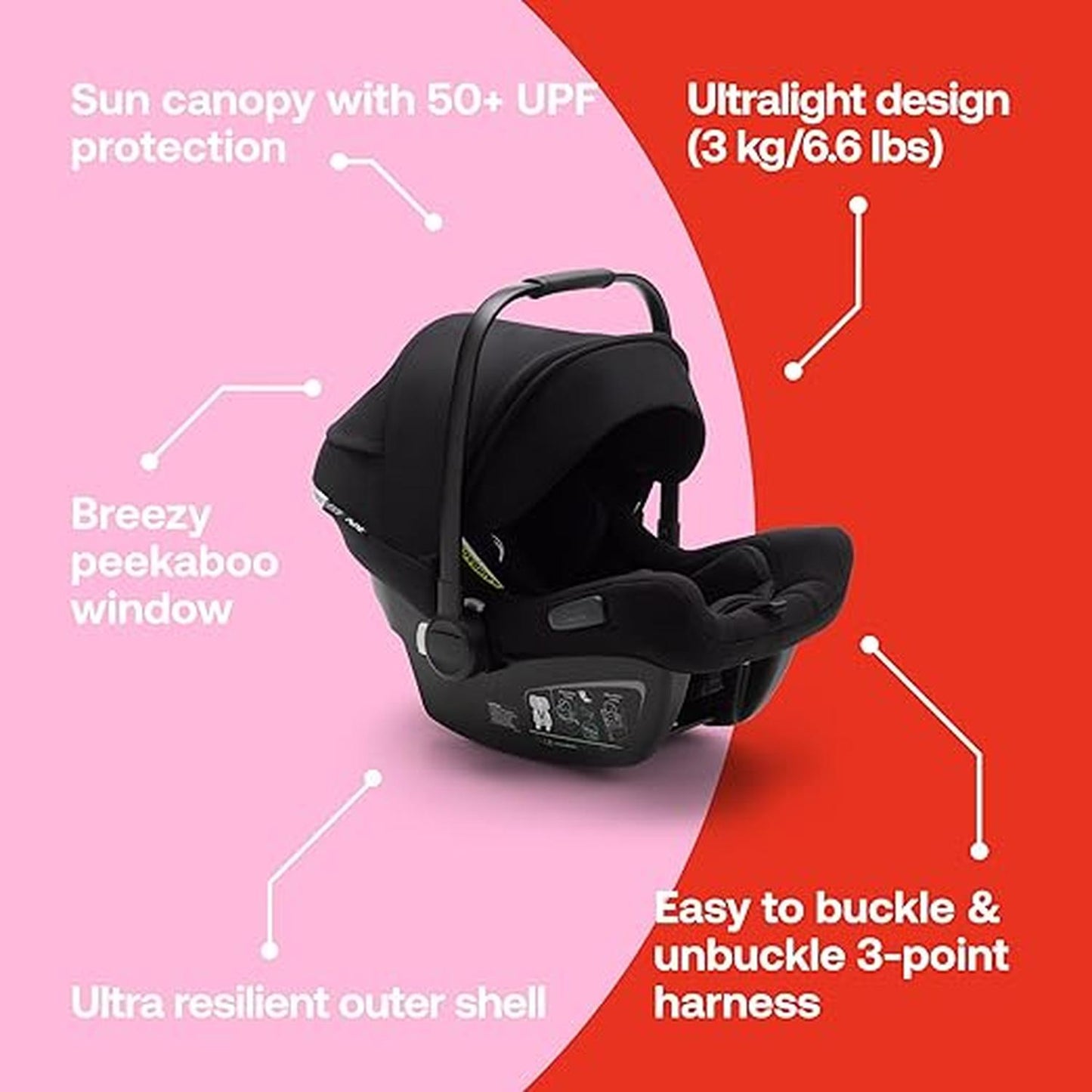 Bugaboo Turtle Air By Nuna - Autoasiento para Carro + Base