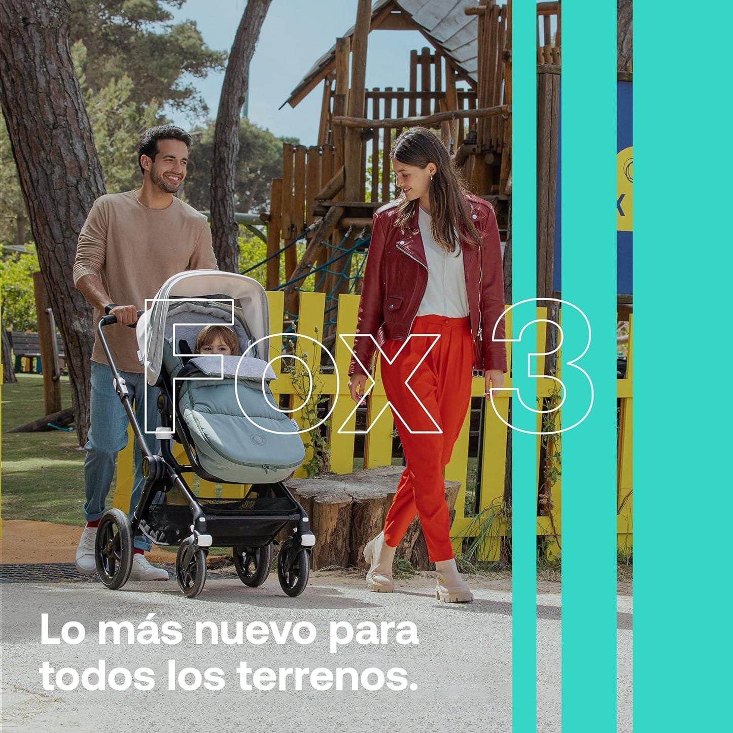 Bugaboo Fox 3 complete - GRAPHITE/GREY MELANGE-GREY MELANGE - Carriola - Bambineto