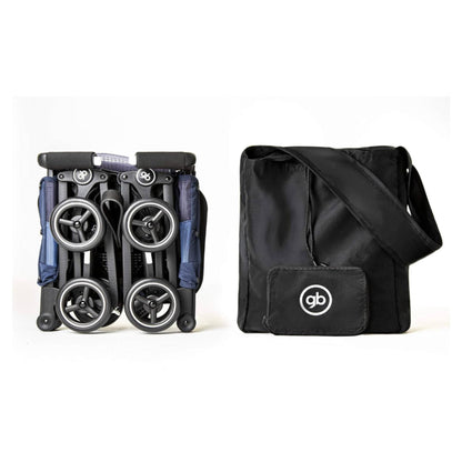 Bolso Organizador Para Carriola De Bebe Gb Pockit 2 En 1 Color Negro