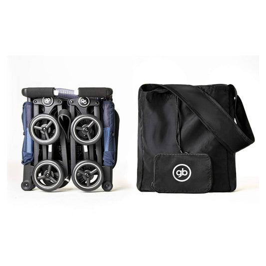 Bolso Organizador Para Carriola De Bebe Gb Pockit 2 En 1 Color Negro