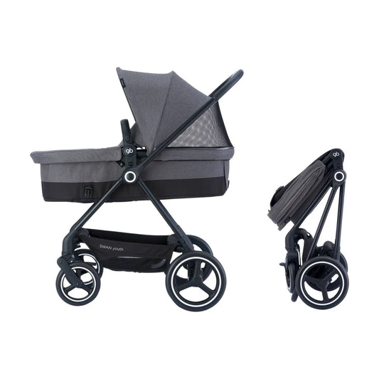 Carriola para Bebe GB Swan Aluminio 2 En 1 Bambineto Ligera Compacta