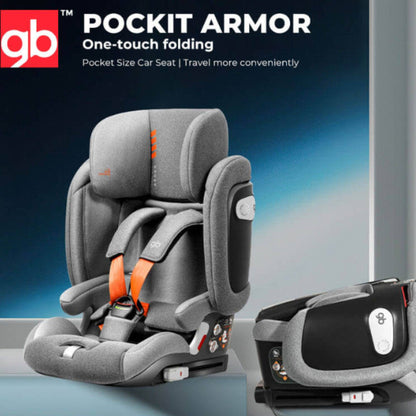 Combo Viajero - Carriola gb Fyn+ Gris & Autoasiento gb Pockit Armor