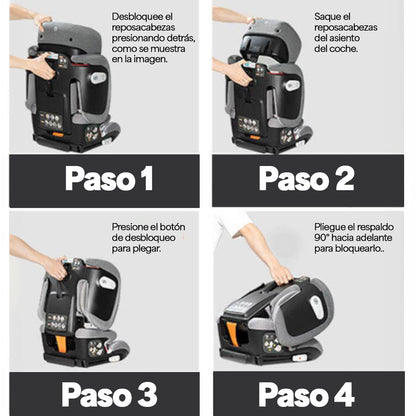 Autoasiento Booster Gb Pockit Armor Plegable Norma R129