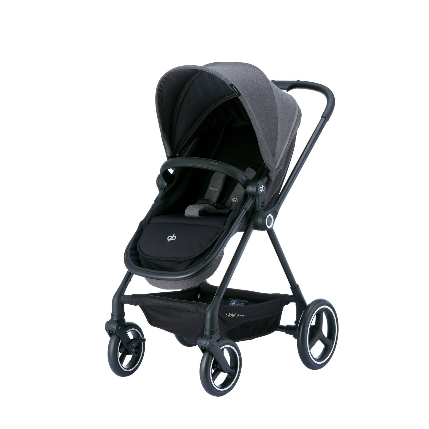 Combo Deluxe - Autoasiento gb Unari + Carriola gb Swan + Cuna Colecho Motek Estee Gris de Regalo