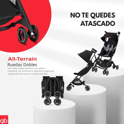 Carriola De Viaje GB Pockit + All Terrain Ligera Apto Avion