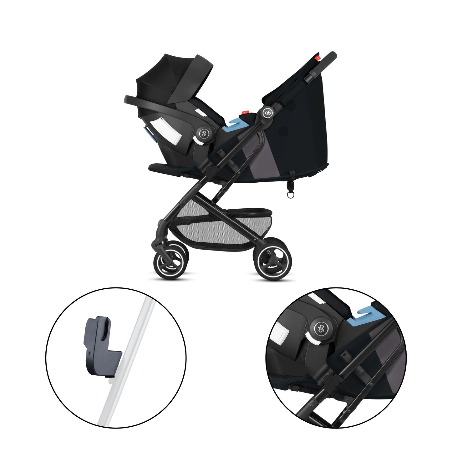 Adaptador de Autoasiento Gb Artio para Carriola Gb Qbit + All City