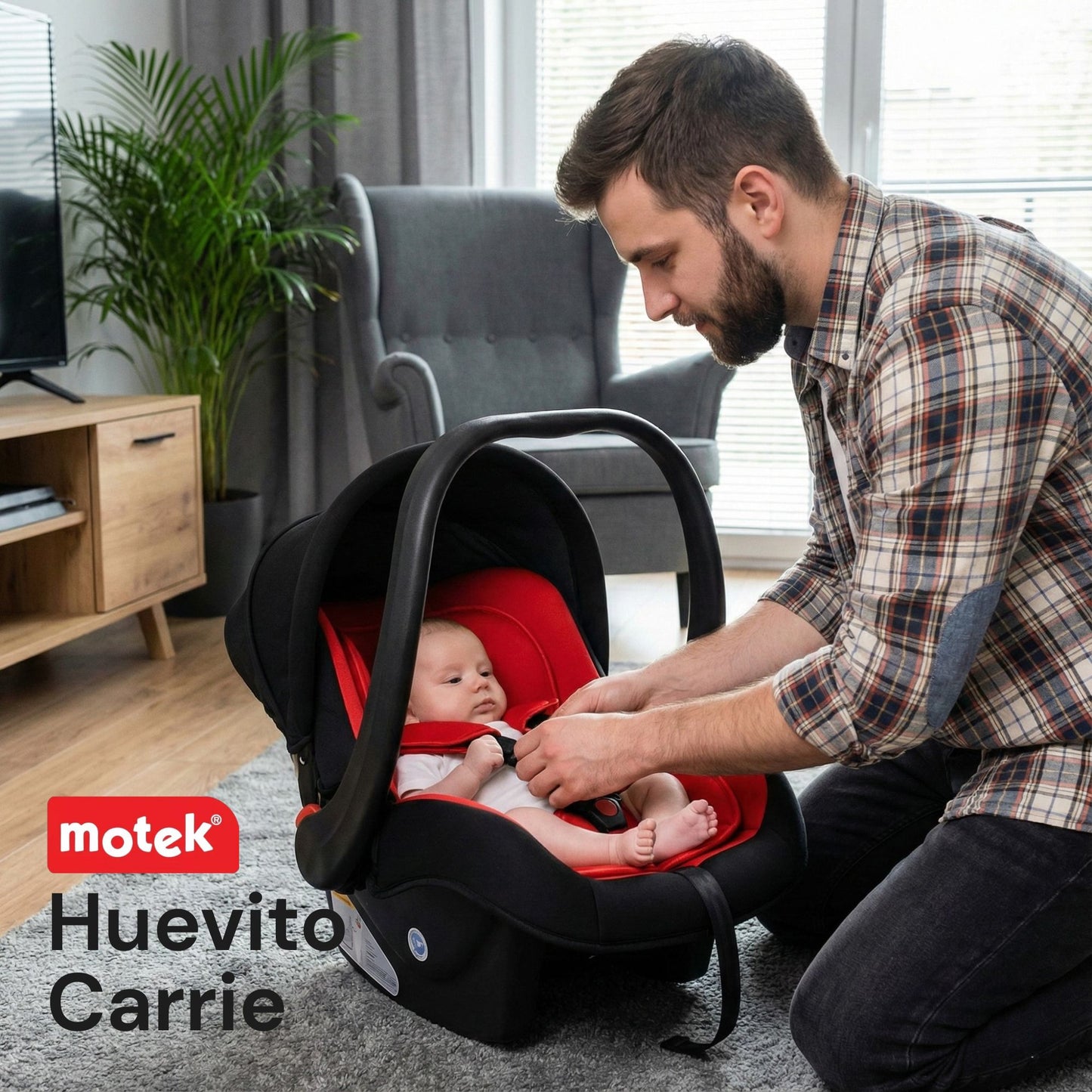 Autoasiento Portabebe Motek Carrie Grupo 0+ Homologado