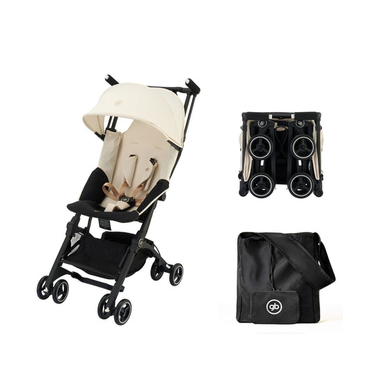 Combo Travel Pro - Carriola gb Pockit+ All Terrain Blanco & Bolso Organizador de Viaje para Carriola