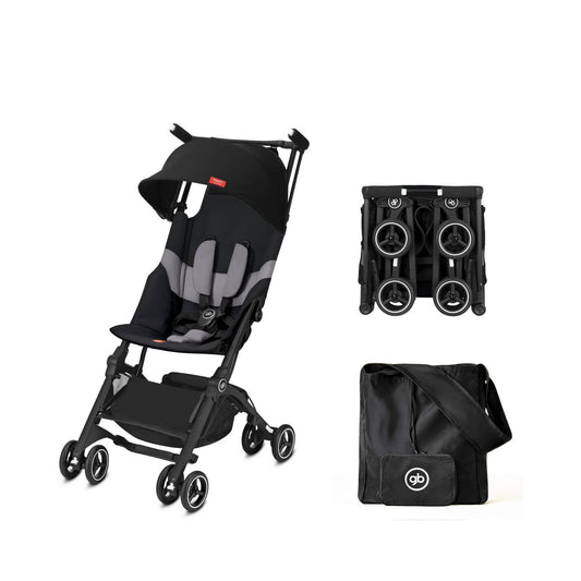 Combo Travel Pro - Carriola gb Pockit+ All Terrain Negro & Bolso Organizador de Viaje para Carriola